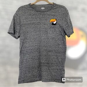 Embroidered Toucan Pocket T-Shirt